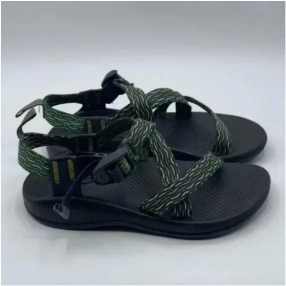 Chaco Unisex Z/1 Green Yellow Waterproof Sport Sandals Size 3